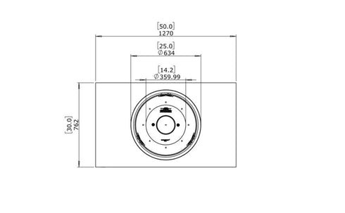 Ecosmart Fire Martini 50 Fire Pit Table - Bone Finish / Stainless Steel Burner - ESF.O.MTI.50.BO